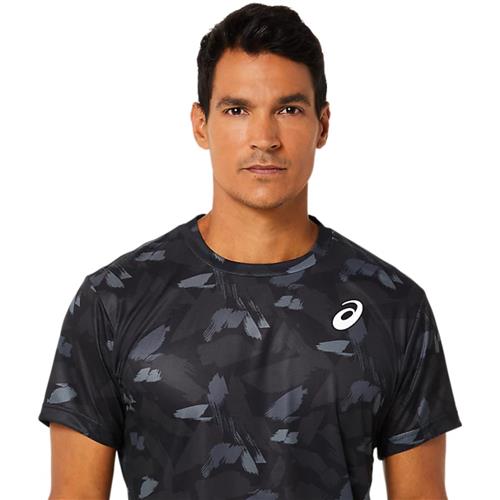 Asics Mens Match Graphic Short Sleeved Top (Performance Black)