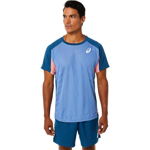 Asics Mens Match Actibreeze Short Sleeve Top (Light Indigo)