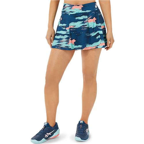 Asics Womens Match Graphic Skort (Light Indigo)