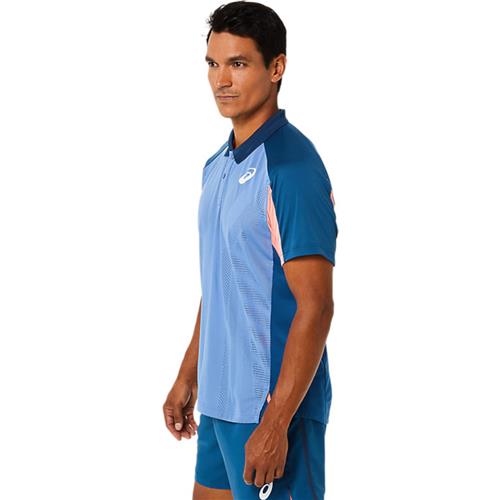 Asics Mens Match Actibreeze Polo Shirt (Light Indigo)