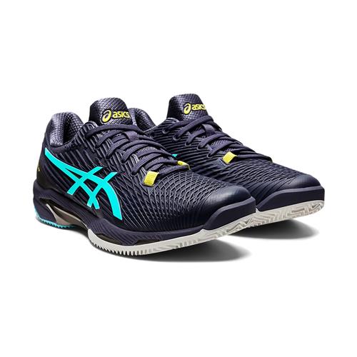 Asics Solution Speed FF 2 Clay Mens Tennis Shoes (Indigo Fog/Ice Mint)