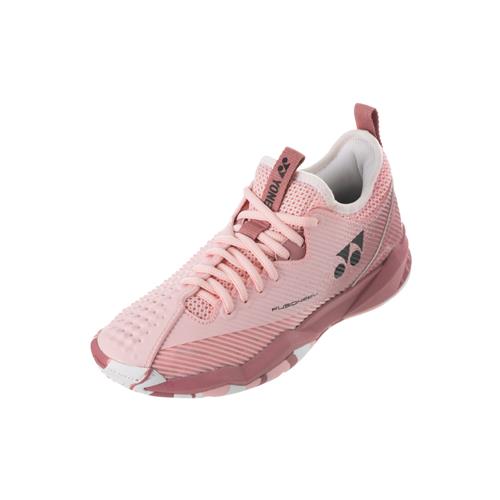 Yonex Power Cushion Fusion Rev 4 Clay Womens Tennis Shoe (Smoke Pink)