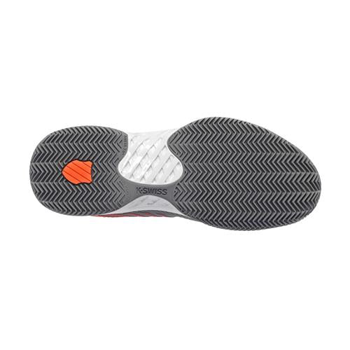 K-Swiss Hypercourt Express 2 HB Mens Shoe (Steel Grey/Jet Black/Spicy Orange)