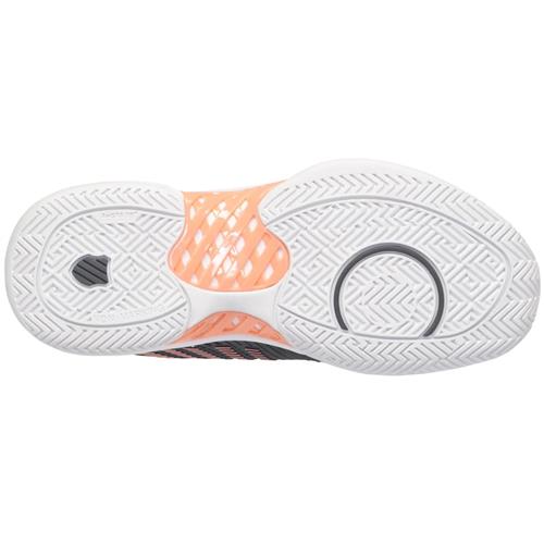 K-Swiss Hypercourt Express 2 All Court Womens Shoe (Asphalt/White/Peach)