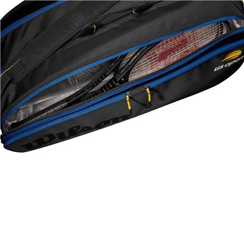 Wilson US Open 2022 Tour 12pk Racquet Bag (Black/Blue/Yellow)