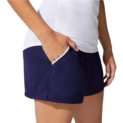 Asics Court Womens Short (Peacoat/Brilliant White)