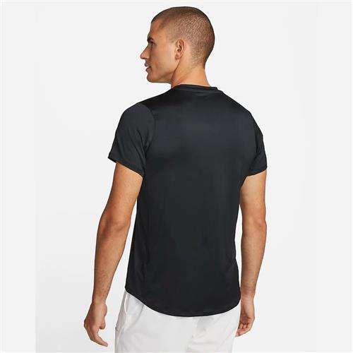 Nike Court DriFit Advantage Mens Tennis Top (Black/White)