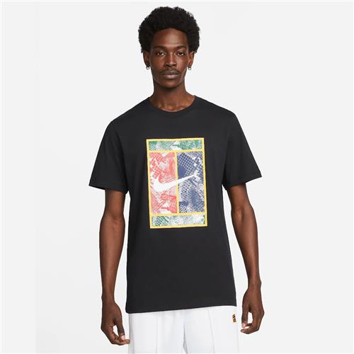 Nike Men's Heritage Court T-Shirt (Black)