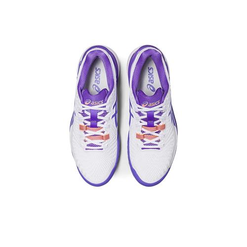 Asics Gel-Resolution 9 Women's Tennis Shoes (White/Amethyst)