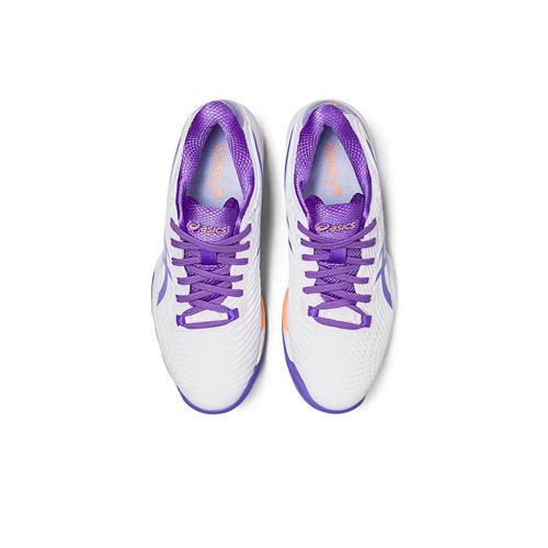Asics Solution Speed FF 2 Clay Women's Tennis Shoes (White/Amethyst)