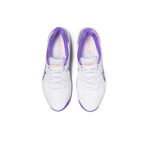 Asics Solution Swift FF Clay Women's Tennis Shoes (White/Amethyst)