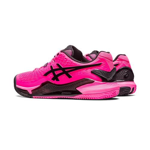 Asics Gel-Resolution 9 Clay Men's Tennis Shoes (Hot Pink/Black)