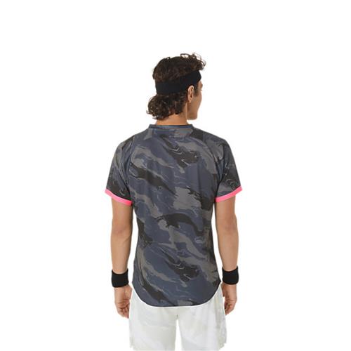Asics  Match Graphic Short Sleeve Top (Carrier Grey)