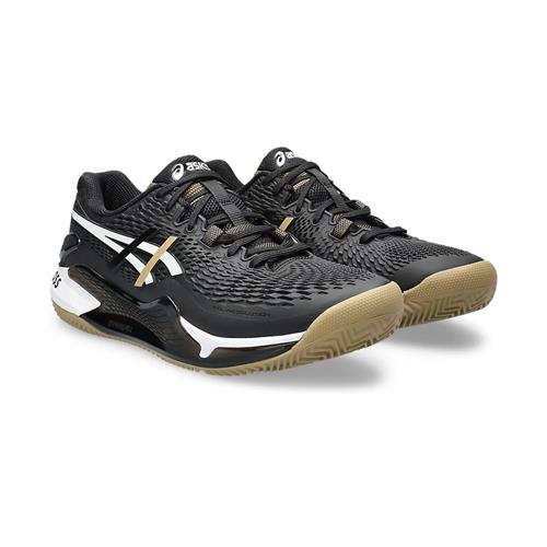 Asics Hugo Boss X Gel-Resolution 9 Clay Herringbone Men's Tennis Shoes (Black /Camel)