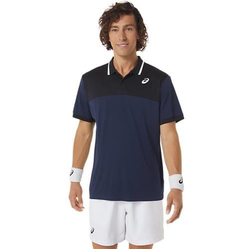 Asics Men's Court Polo Shirt (Midnight/Performance Black)