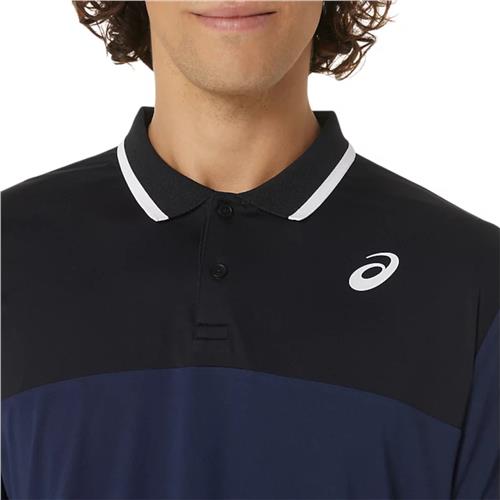 Asics Men's Court Polo Shirt (Midnight/Performance Black)