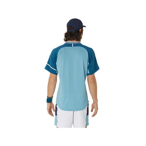 Asics Mens Match Polo-Shirt (Aquamarine)