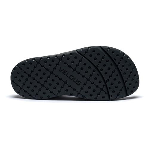 Velous Laguna Slide (Dark Grey Black)