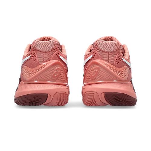 Asics Gel-Resolution 9 Clay Women's Tennis Shoes (Light Garnet/White)