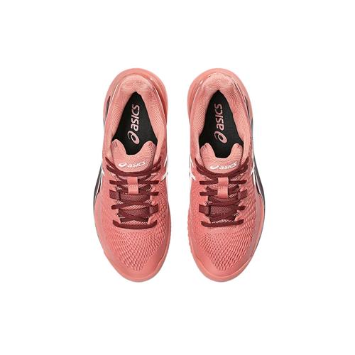 Asics Gel-Resolution 9 Clay Women's Tennis Shoes (Light Garnet/White)