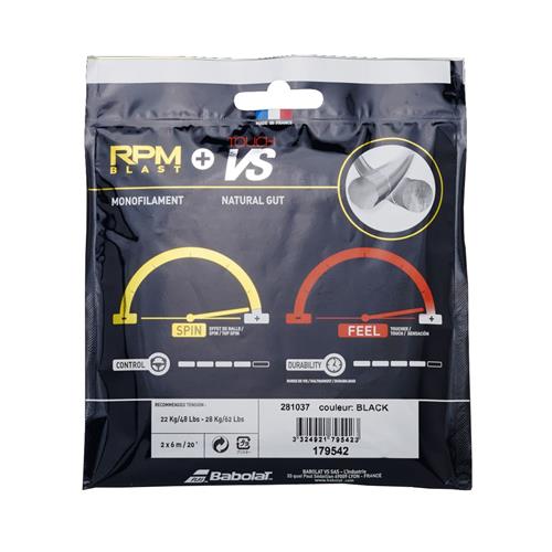 Babolat Hybrid Blast Black 1.25 + VS Touch 1.30 Set