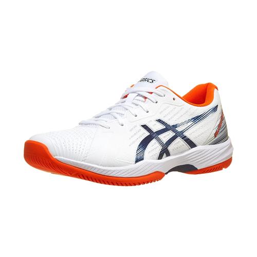 Asics Solution Swift FF Clay Men's Tennis shoes (White/Blue Expanse)