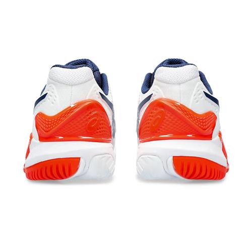 Asics Gel-Resolution 9 Men's Tennis Shoes (White/Blue Expanse)