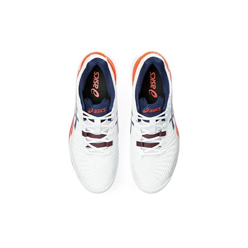 Asics Gel-Resolution 9 Men's Tennis Shoes (White/Blue Expanse)