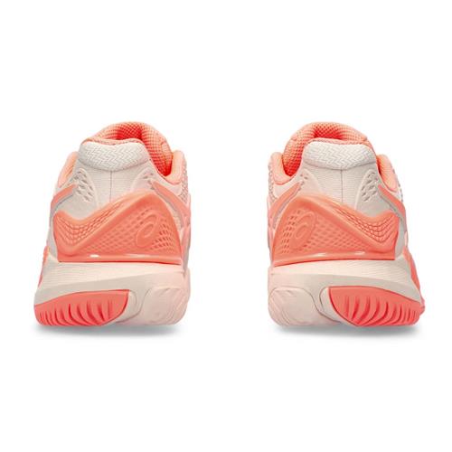 Asics Gel-Resolution 9 Womens Tennis Shoes (Pearl Pink/Sun Coral)