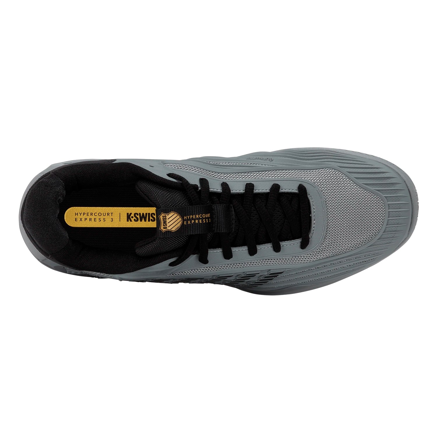K-Swiss Hypercourt Express 3 AC Men's Shoes (Ultimate Gray/Moonless Night/Gold)