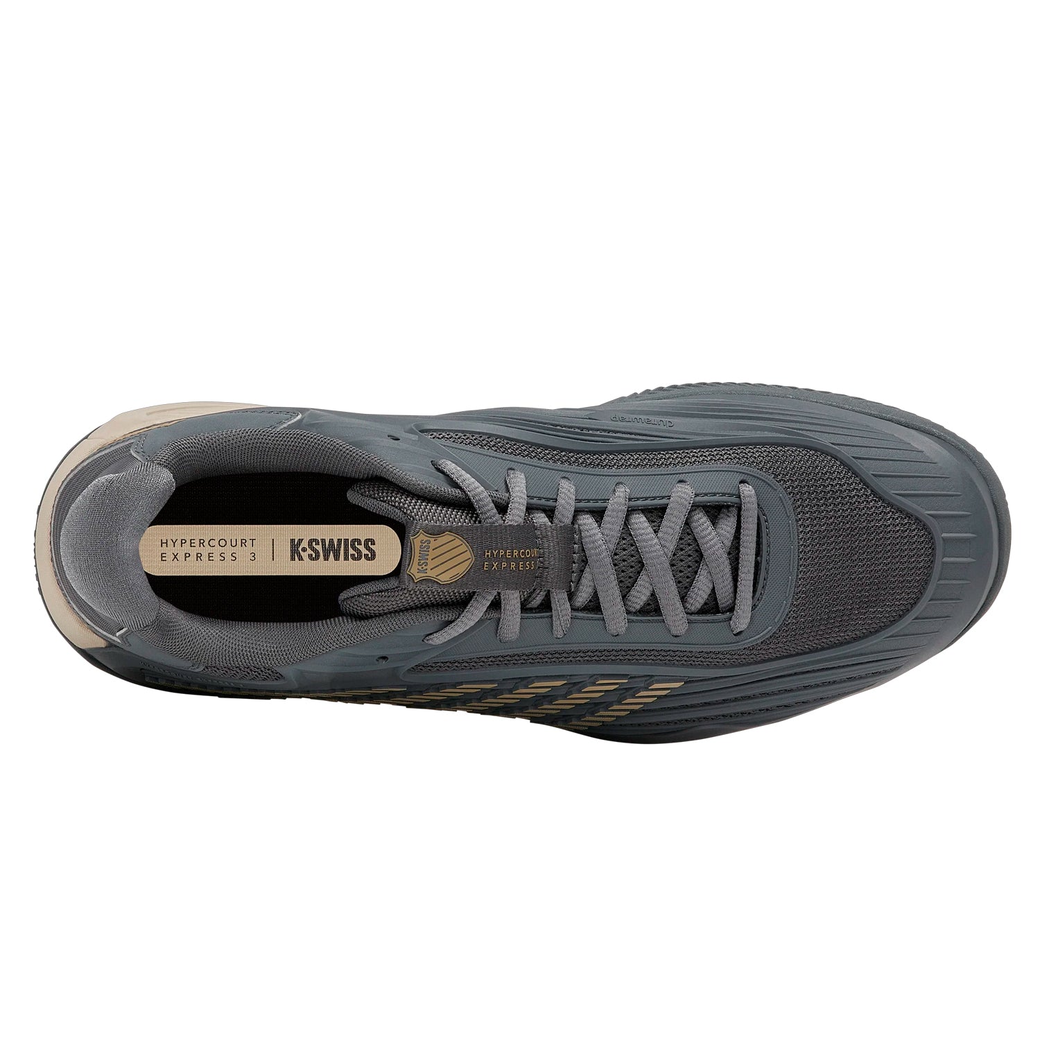 K-Swiss Hypercourt Express 3 Herringbone Men's Shoes (Turbulence/Khaki)