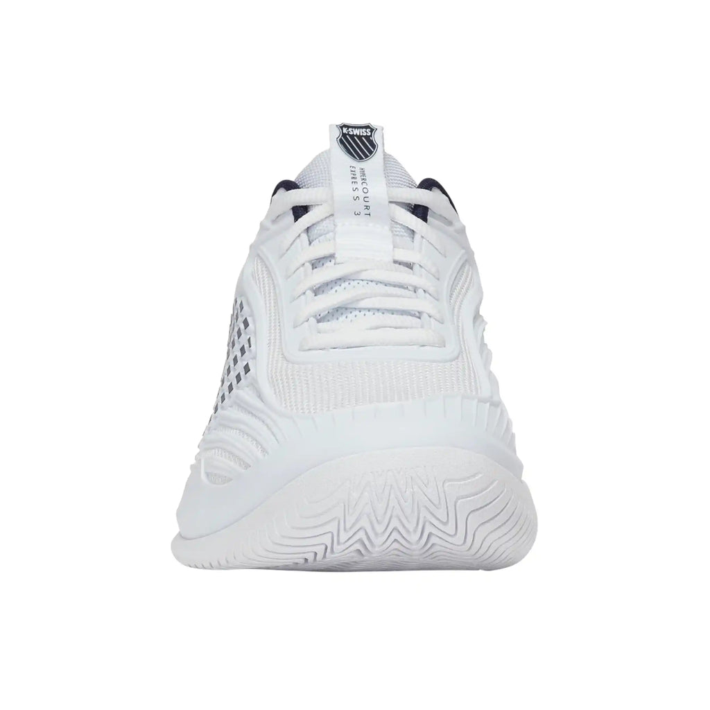 K-Swiss Hypercourt Express 3 Herringbone Men's Shoes (White/Peacoat/Silver)