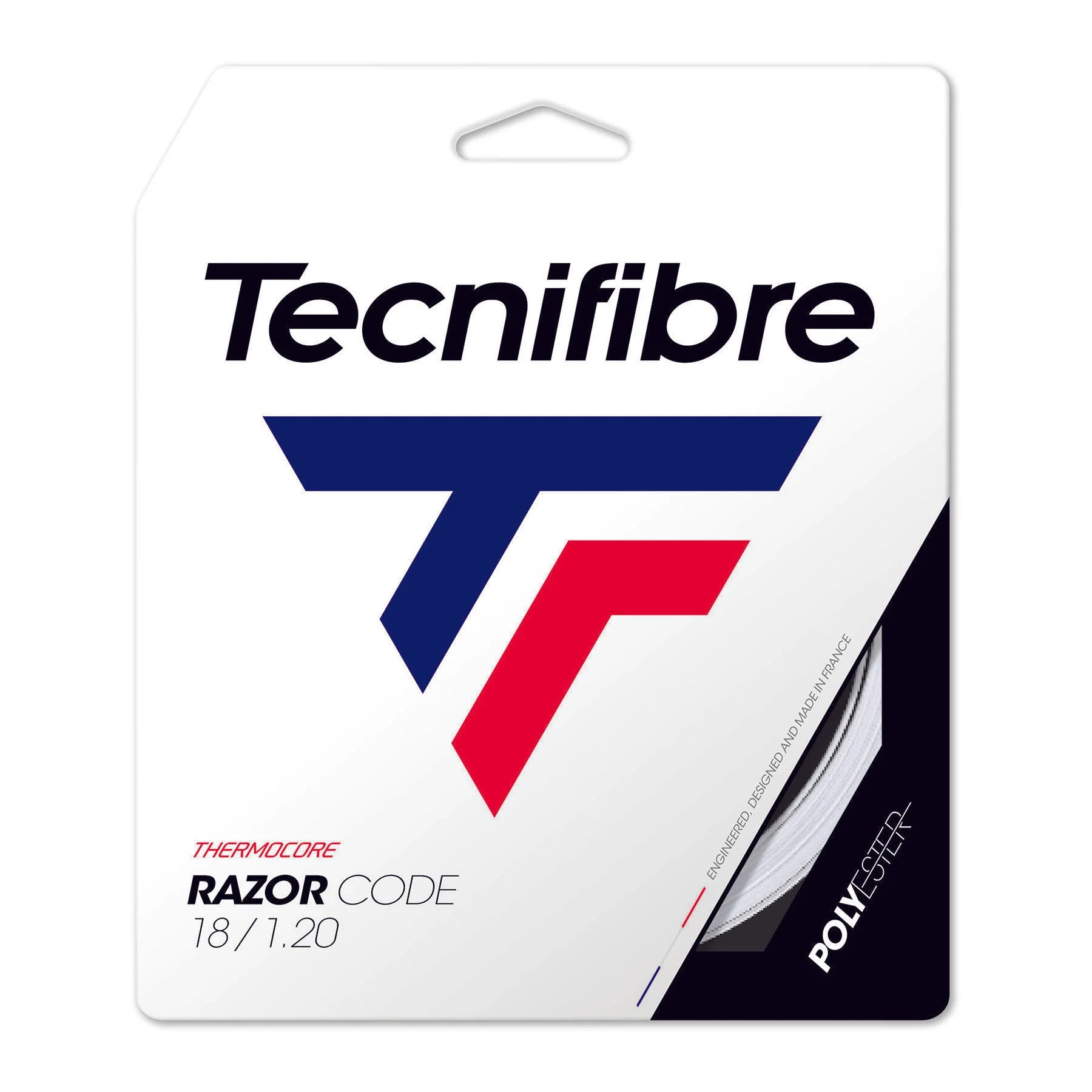 Tecnifibre Razor Code 18/1.20mm 12m Set (White) » Strung Out