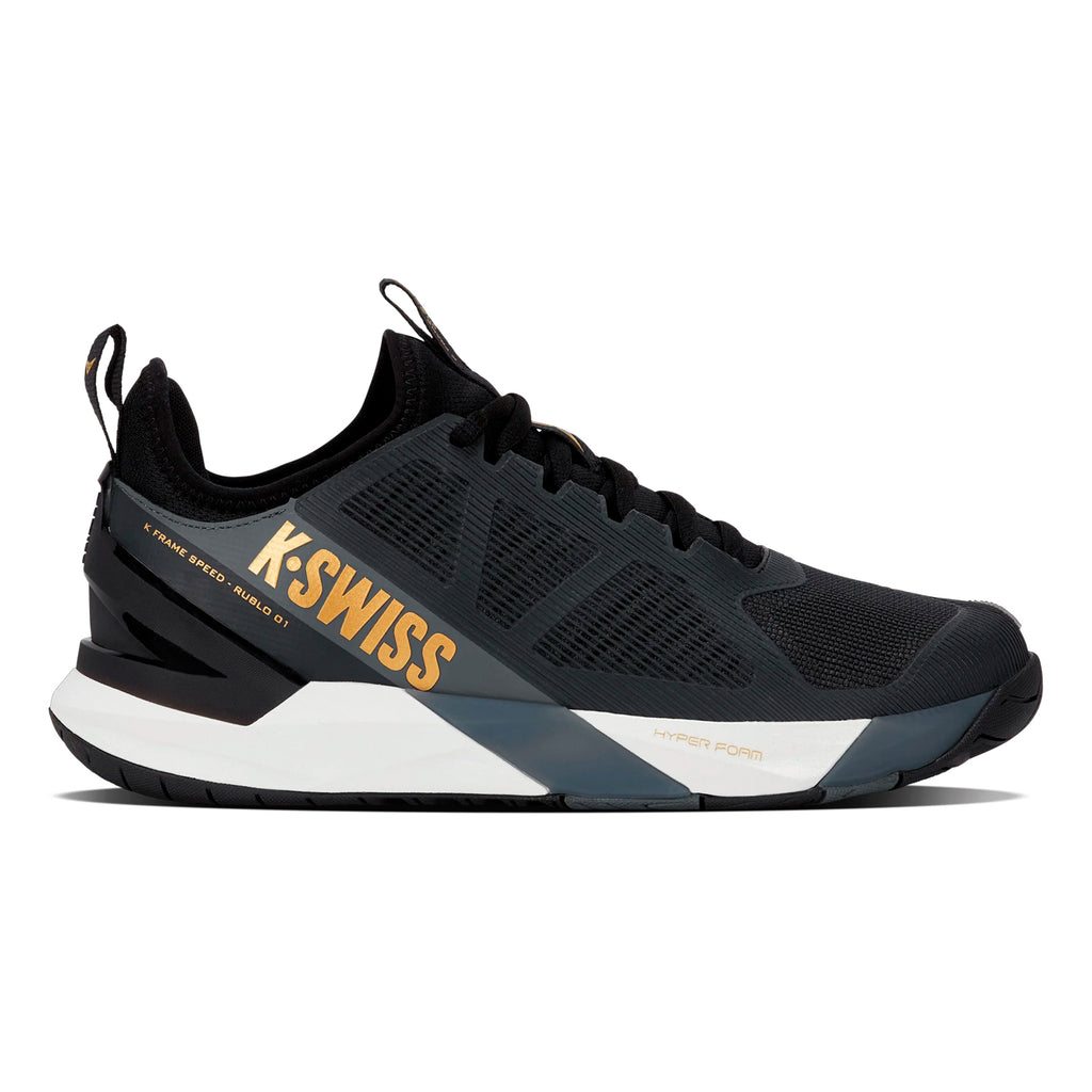 K-Swiss K-Frame Speed Rublo Men's Shoes (Moonless Night/Blanc de Blanc/Gold)