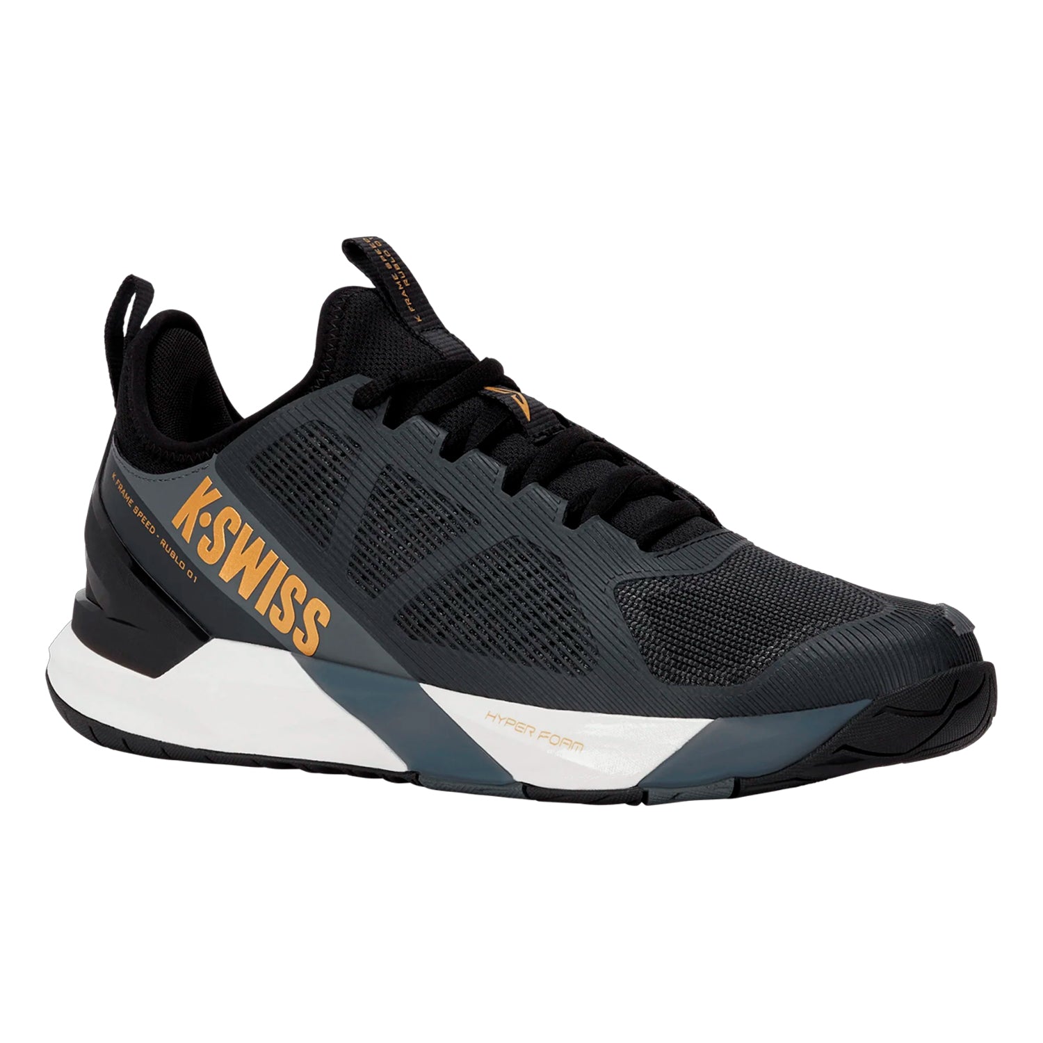 K-Swiss K-Frame Speed Rublo Men's Shoes (Moonless Night/Blanc de Blanc/Gold)