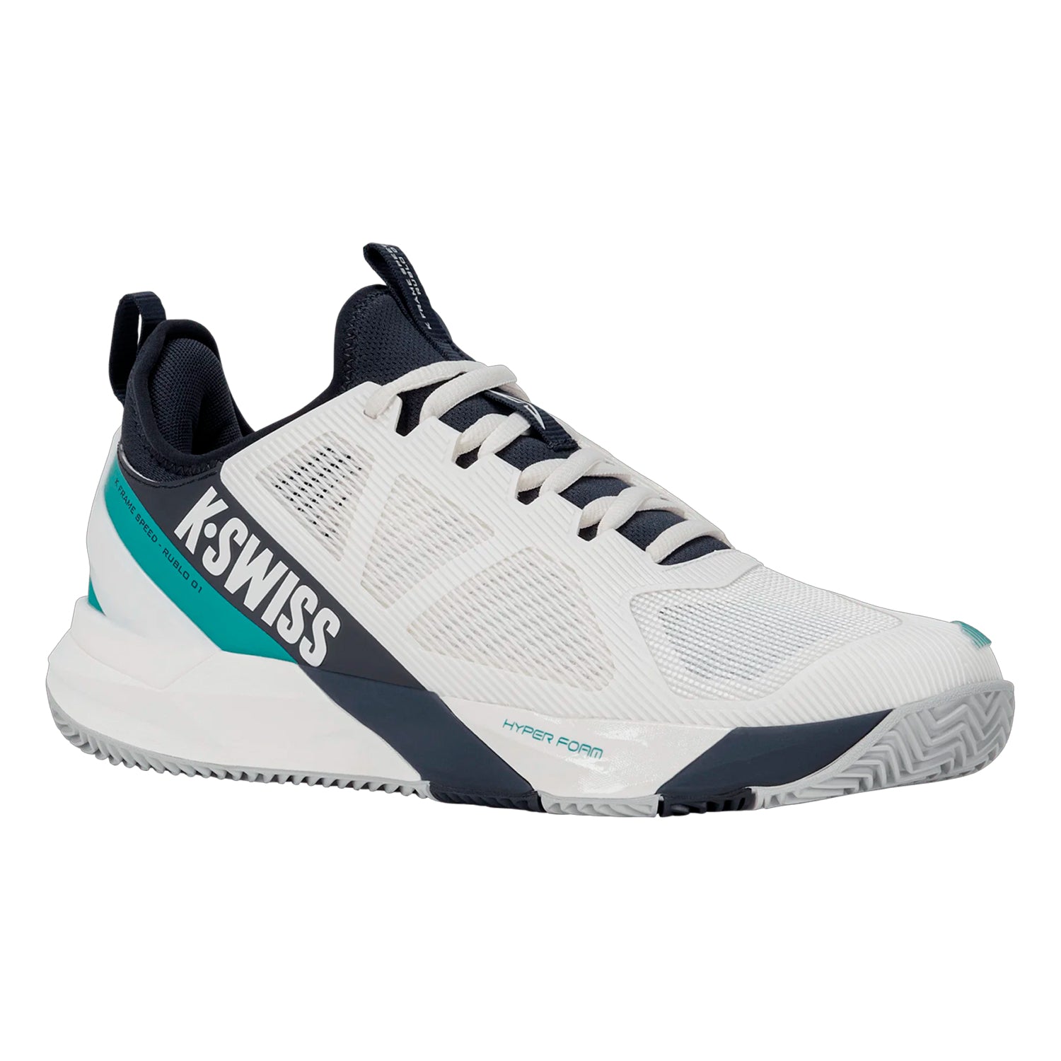 K-Swiss K-Frame Speed Rublo Clay Men's Shoes (White/Baltic)