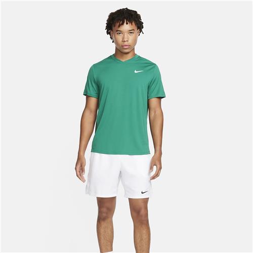 NikeCourt Dri-Fit Victory Men's Tennis Top (Malachite/Gorge Green/White)