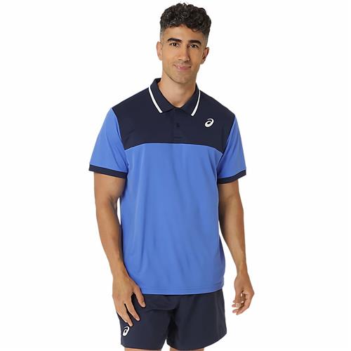 Asics Men's Court Polo Shirt (Sapphire/Midnight)