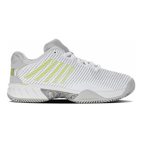 K-Swiss Hypercourt Express 2 HB Womens Tennis shoes (White/Gray Violet/Lime Green)