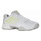 K-Swiss Hypercourt Express 2 HB Womens Tennis shoes (White/Gray Violet/Lime Green)