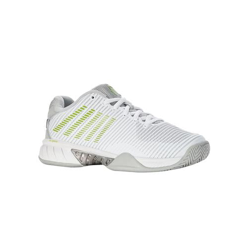 K-Swiss Hypercourt Express 2 AC Womens Tennis shoes (White/Gray Violet/Lime Green)