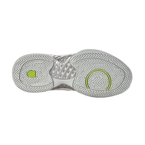K-Swiss Hypercourt Express 2 AC Womens Tennis shoes (White/Gray Violet/Lime Green)