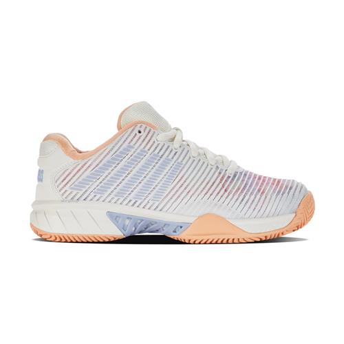 K-Swiss Hypercourt Express 2 HB Womens Tennis Shoes (Star White/Peach Fuz/Heather)