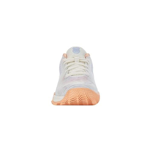 K-Swiss Hypercourt Express 2 HB Womens Tennis Shoes (Star White/Peach Fuz/Heather)