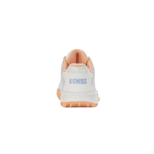 K-Swiss Hypercourt Express 2 HB Womens Tennis Shoes (Star White/Peach Fuz/Heather)
