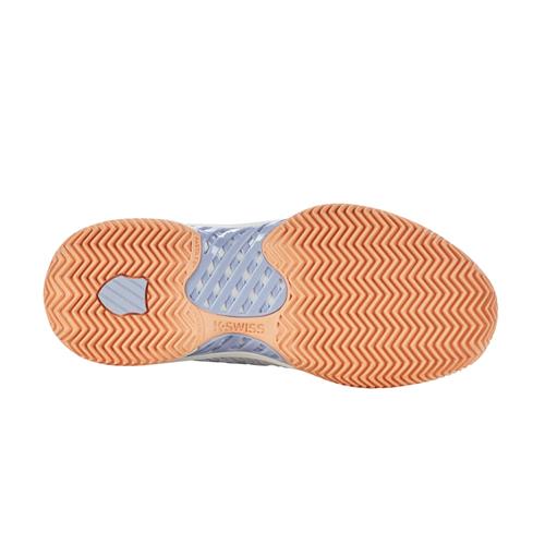 K-Swiss Hypercourt Express 2 HB Womens Tennis Shoes (Star White/Peach Fuz/Heather)