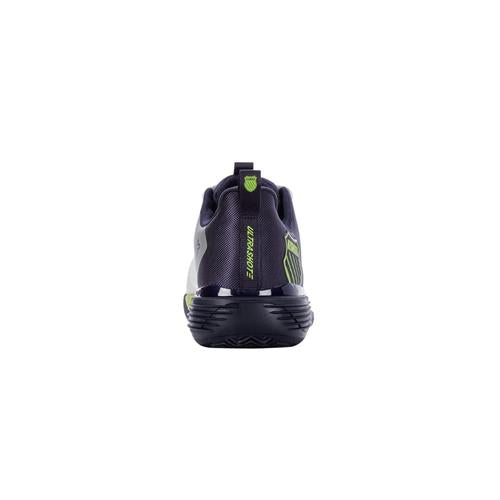 K-Swiss Ultrashot 3 Men's Herringbone Tennis Shoes (White/Peacoat/Lime Green)