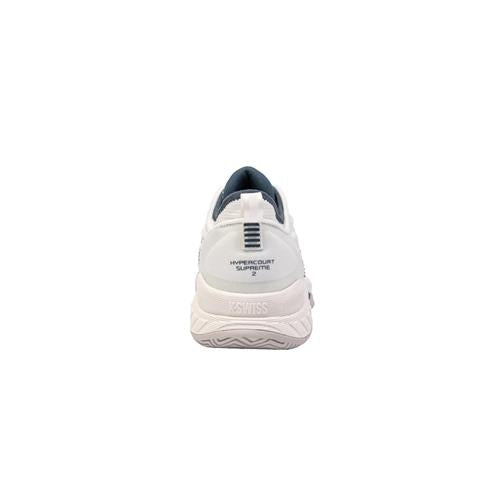 K-Swiss Hypercourt Supreme 2 AC Men'sTennis Shoes (White/Moonstruck/Indian Teal)