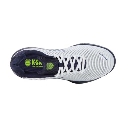 K-Swiss Hypercourt Express  2 AC Men's Tennis Shoes (White/Peacoat/Silver)