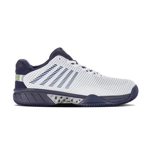 K-Swiss Hypercourt Express 2 Herringbone Men's Tennis Shoes (White/Peacoat/Silver)